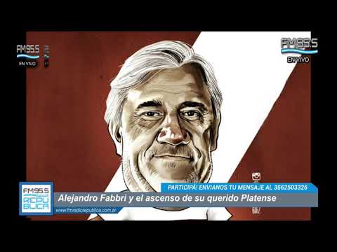 Alejandro Fabbri: "Mi nieto va a poder ver a Platense en Primera"