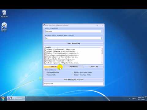 Bing Save Search Results Software