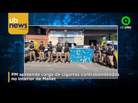 PM apreende carga de cigarros contrabandeados no interior de Mallet