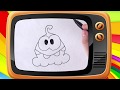 Как нарисовать Ам Няма / How to draw Om Nom. Оживающие рисунки ...