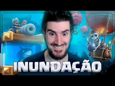 MEU CLASH ROYALE ENCHEU DE ÁGUA! SONHO DO PESCADOR?