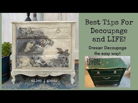 Very Best Tips and Tricks for Decoupage and LIFE! Fix mistakes and minimize wrinkles !