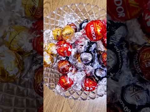 Lindt Lindor Assorted Chocolate Truffles 🍫 #chocolatelover #satisfying  #asmr #asmrsounds #shorts