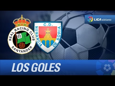 Todos los goles de Racing de Santander (1-1) CD Numancia - HD