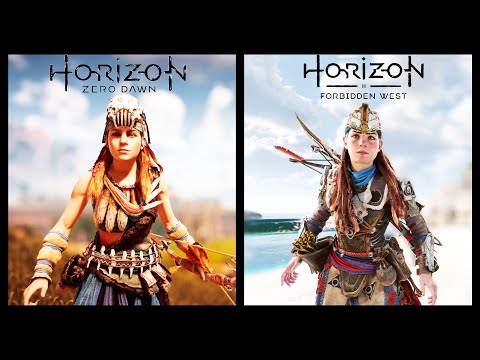 Horizon Zero Dawn vs Horizon Forbidden West - Comparison of Details! [4K]