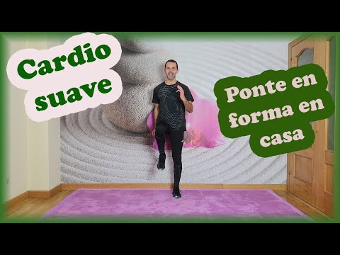 Cardio suave caminando en casa para bajar de peso con ejercicios para tonificar brazos.