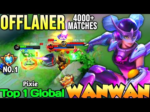 WANWAN BEST BUILD IN 2021 | TOP 1 GLOBAL WANWAN Pixie - MOBILE LEGENDS