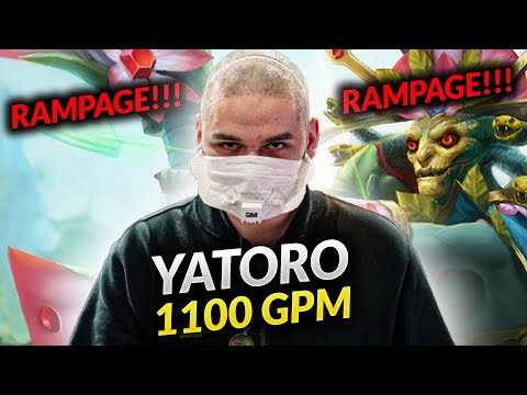 Yatoro 2x RAMPAGE - 1100 GPM Farming Machine Dota 2