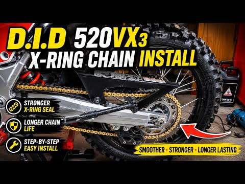 The Best Chain For Your Motorcycle D.I.D 520 VX3 Gold #honda