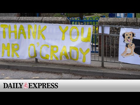Paul O'Grady's funeral procession receives guard of honour from rescue dogs