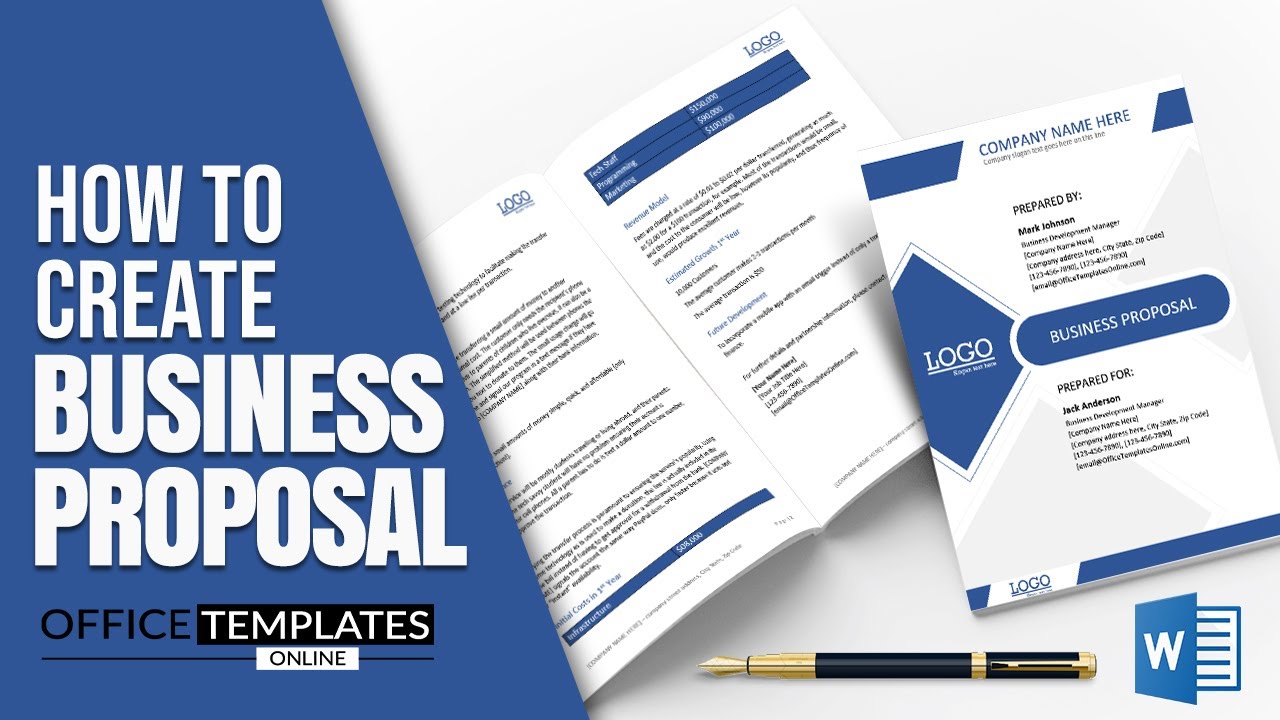How to Create Proposal for Business in MS Word | Business Proposal Design