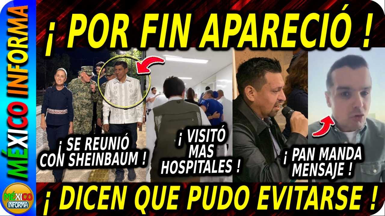 POR FIN APARECIÓ, SALOMÓN JARA SE REUNE CON SHEINBAUM. PAN MANDA MENSAJE, LA CARROÑA SUBE DE NIVEL.