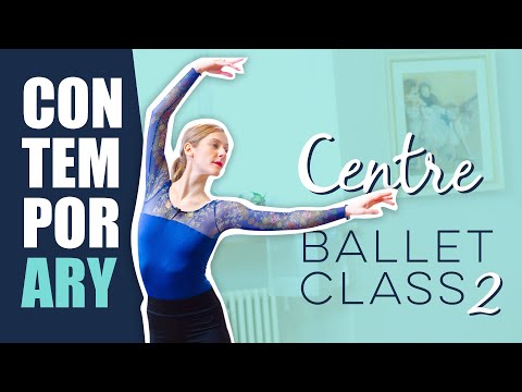 Centre Ballet Class at Home | Contemporary Style | 8-minute dance lesson