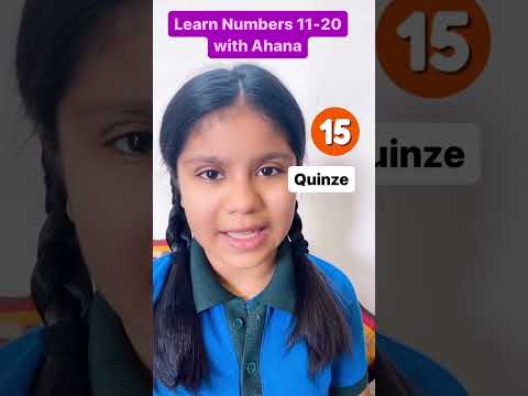 || learn French Numbers 11-20 || french pronunciation || learn Numbers in french with Ahana ||