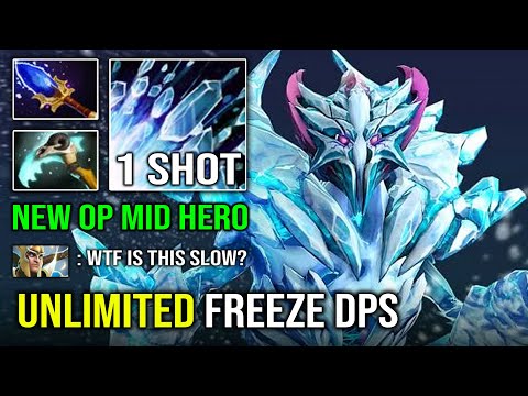 UNLIMITED FREEZE DPS 1 Shot Ice Blast Ancient Apparition 100% Counter Everyone Imba 7.32c Dota 2