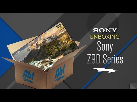 Unboxing: Sony Z9D Series 4K HDR With Android TV Smart HDTV - XBR-65Z9D