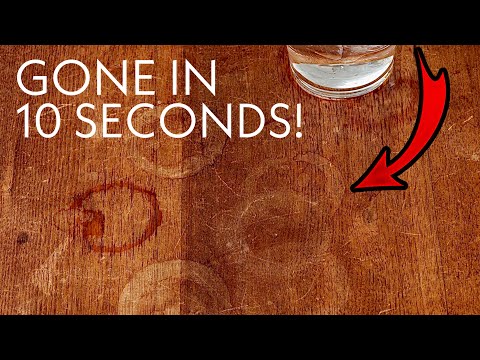 GENIUS Trick for Removing Water Stain From Wooden Table! 💥 (white heat stains too)