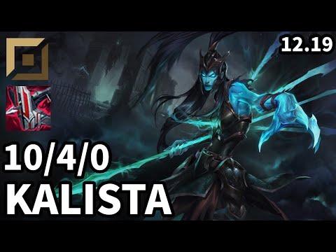 Kalista Top vs Gnar - Ranked Master - Patch KR 12.19