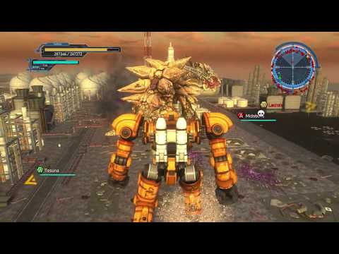 Earth Defense Force 5 - BLIND HARD Difficulty Let's Play Part 8 - Barga vs Bowser Archelus