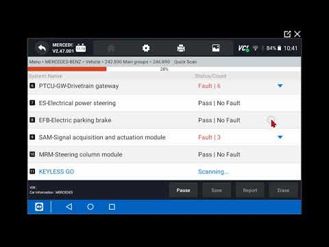 Diagnose Mercedes-Benz Electric Vehicle B-Class with YOUCANIC Scanner Health Check