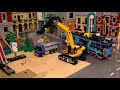 Lego City Construction Site And Demolition Experts Building A Skyscraper In The Lego City