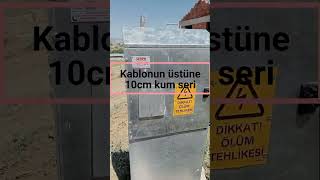Eve Elektrik alma Yer Altı Kablosu döşeme