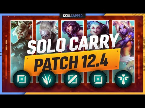 3 BEST SOLO CARRY Champions for EVERY ROLE in PATCH 12.4 - League of Legends