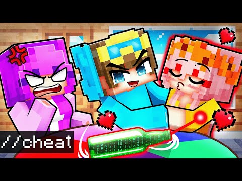 Using ADMIN COMMANDS to Cheat in Spin the Bottle in Minecraft!