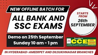 Best SBI PO/Clerk, FCI and SSC CGL/CHSL Coaching Institute in Hyderabad |  Best Bank Coaching Center