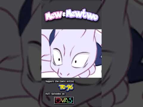 Cat Yawns Are Scary - Mew & Mewtwo [Comic Dub] #shorts
