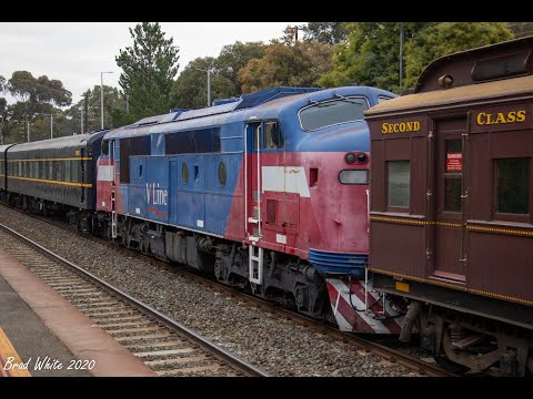 A60 transfer into preservation at the SRHC plus PN's 7MC2 & QUBE's 7MC7 at Kilmore East- 6/6/20