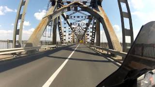 Crossing the Danube from Romania to Bulgaria