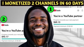 How I Monetized 2 YouTube Channels in 60 Days | YouTube Growth Tips thumbnail