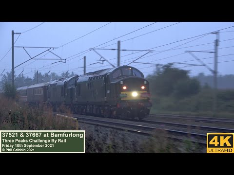 37521 & 37667 at Bamfurlong - Three Peaks Special - 10th September 2021