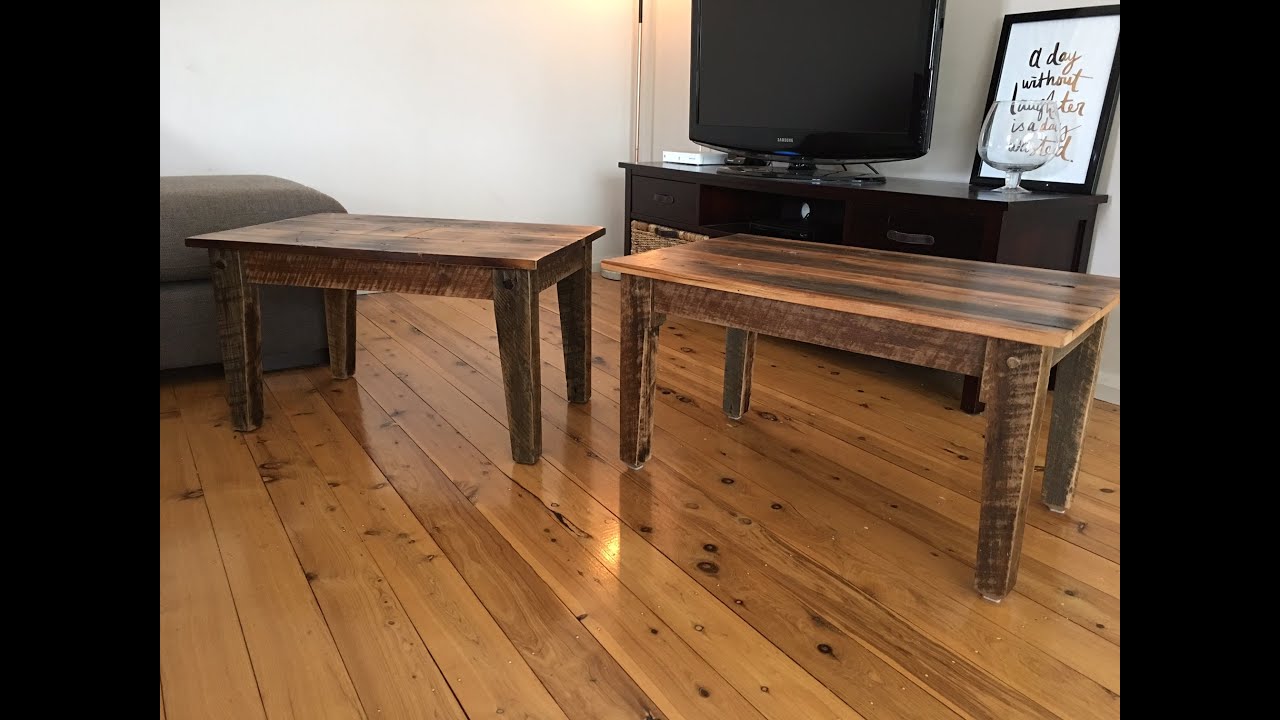 Diresta inspired Recycled timber coffee table