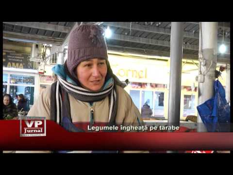 Legumele îngheață pe tarabe