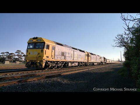 7734V Pacific National Grain Train At Gheringhap With BL26 G527 X48 (12/8/2024) - PoathTV Railways