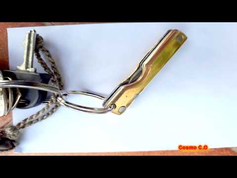 Mini canivete feito com lâmina de tico-tico