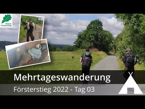 Harzer Försterstieg 2022 (60KM) Tag 03 - Albertturm bis Osterode | Mehrtageswanderung
