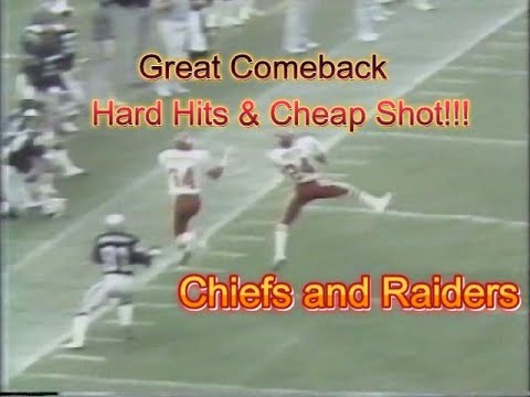 Chiefs Great Comeback With Big Hits(KC At Raiders 1981)