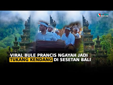 Viral Bule Prancis Ngayah Jadi Tukang Kendang di Sesetan Bali