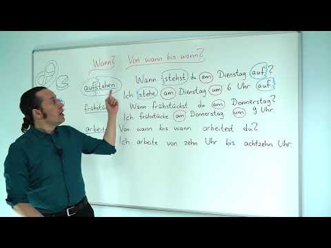 Almanca Temel A1/A2 Ders - 13 Almanca Günler- Die Tage - Wann?, Bis wann?, Von wann bis wann?
