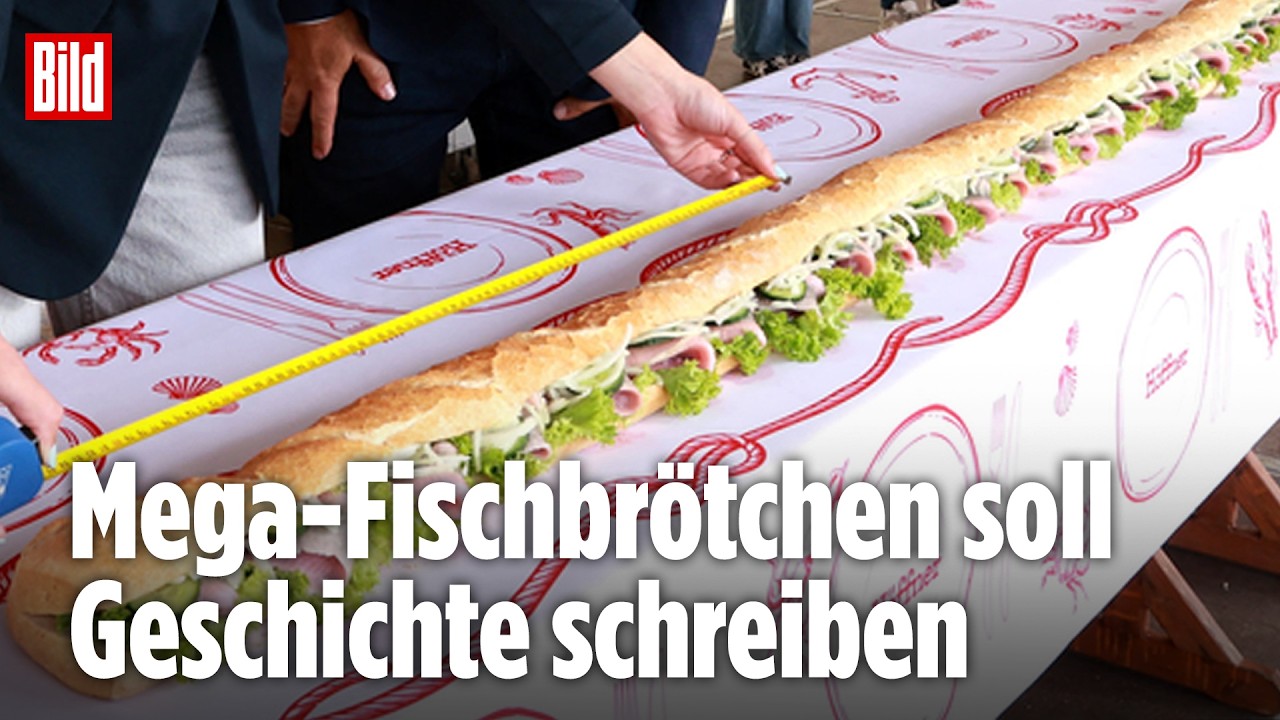 BREMEN: 52-Meter-Fischbrötchen soll Weltrekord knacken!