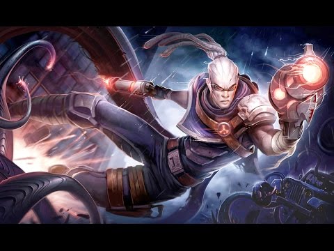 League Of Legends S6 - Doublelift as Miss Fortune/Poppy vs Lucian/Brand Bot - Diamond Ranked