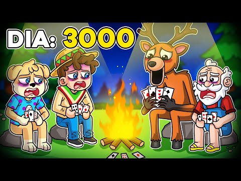 ¡SOBREVIVÍMOS 3000 dias en el BOSQUE! 💀🦌😰🔥 SILVIOGAMER en 99 Noches en el Bosque