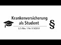 Krankenversicherung Als Student KVdS 5 I Nr 9 SGB V