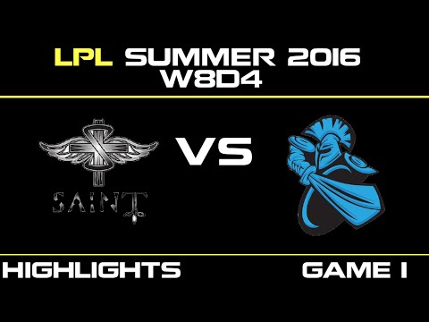 SAT vs NB Game 1 Highlights Tencent LPL Summer 2016 W8D4 Saint vs NewBee   SAT vs NB   LPL LOL
