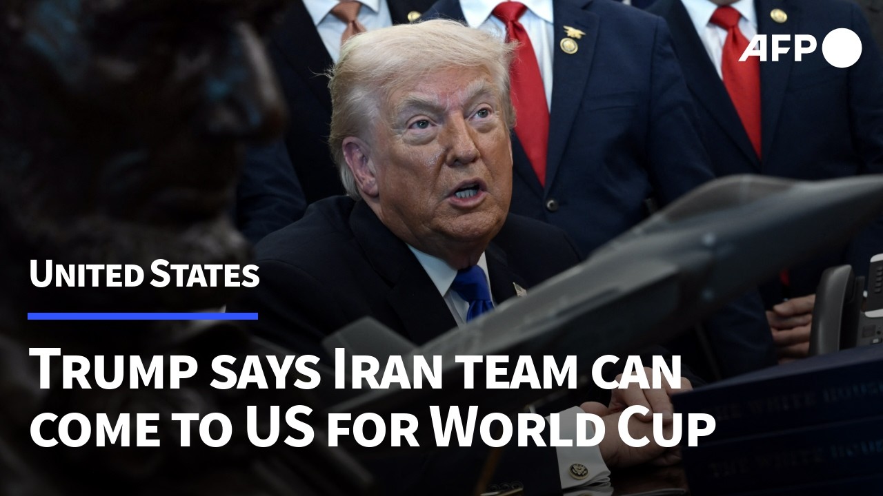 Video | Trump says 'OK' with Iran playing in US at World Cup | AFP
