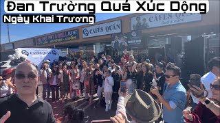 Ca Sĩ Đan Trường Quá Xúc Động… ngày khai trương quá đông người tham dự tại Bolsa  