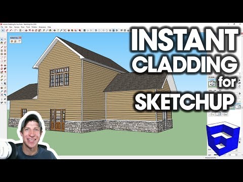 INSTANT CLADDING in SketchUp! (Extension Introduction)